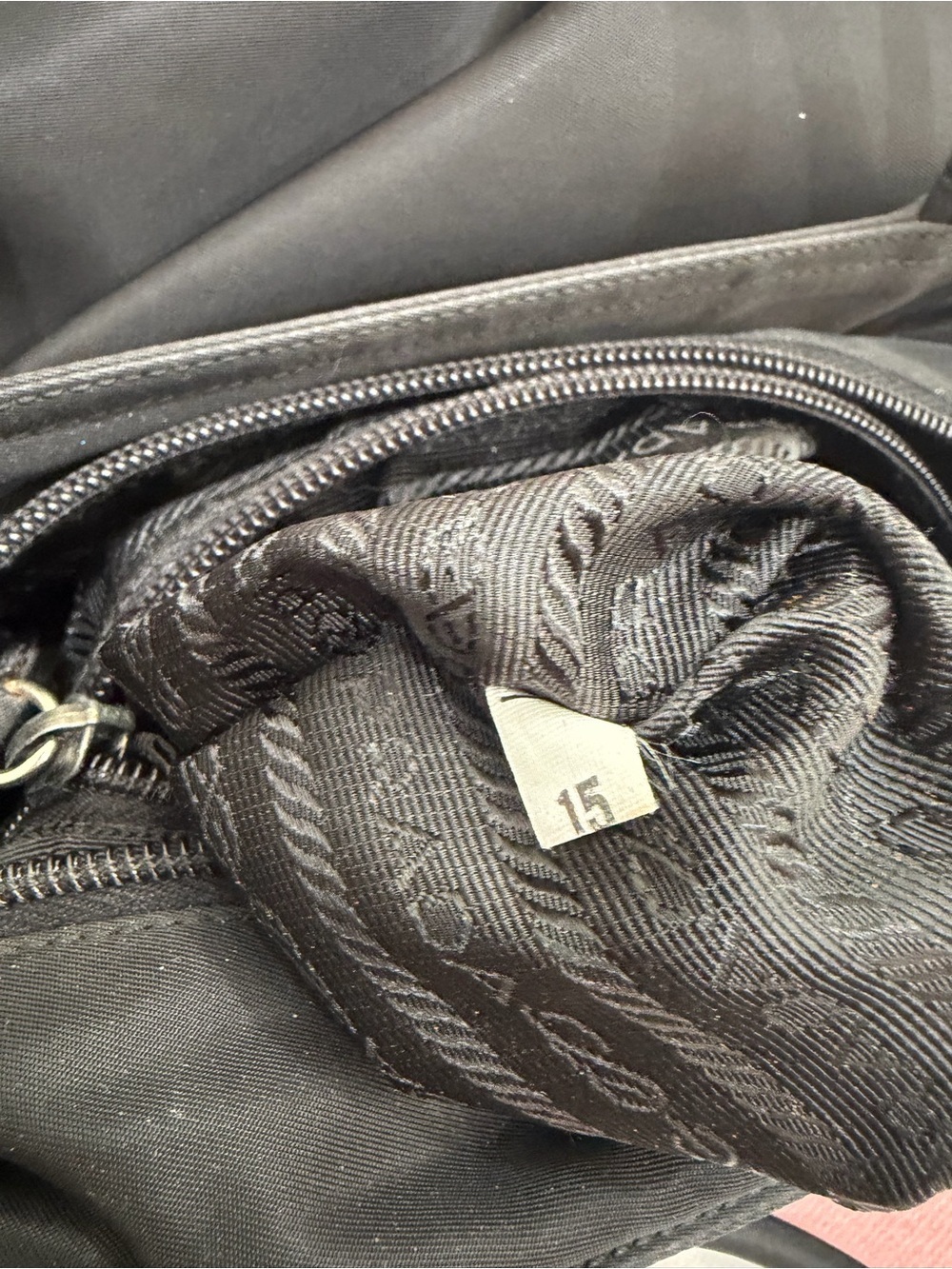 Prada Black Nylon Double-Handle Shoulder Bag - Picture 15 of 16